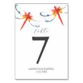 赤いトンボ結婚イのテーブル番号 テーブルナンバー (裏面)