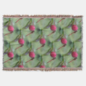 赤いトンボ自然パターン スローブランケット (正面)