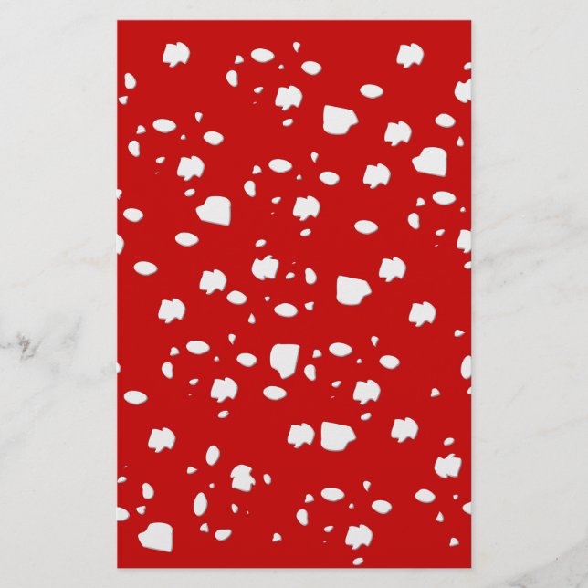 赤いトープ茸のドットパターン (正面)