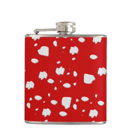 赤いトープ茸のドットパターン フラスク