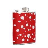 赤いトープ茸のドットパターン フラスク (右)