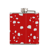 赤いトープ茸のドットパターン フラスク (裏面)