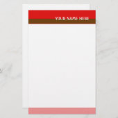 赤いトーン 便箋 (正面/裏面)