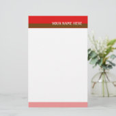 赤いトーン 便箋 (スタンド正面)