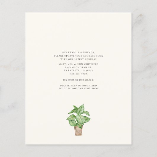 赤いドアの引っ越しましたアドレスの移動案内 チラシ (裏面)