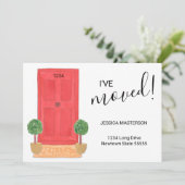 赤いドアの水の色の発表を移動 案内状 (スタンド正面)