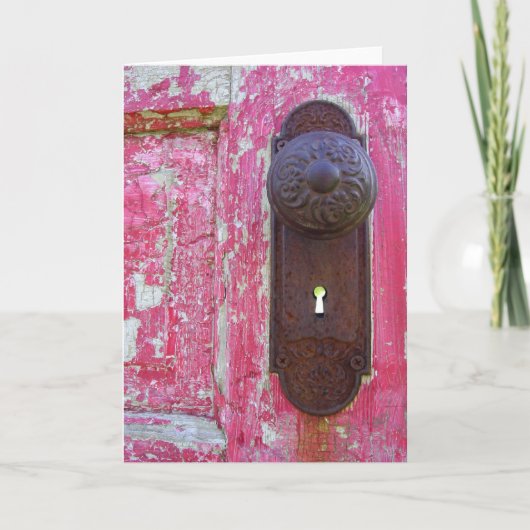 赤いドアの鍵穴 カード (正面)
