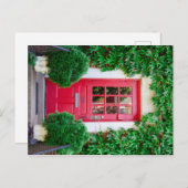 赤いドアはがき ポストカード (正面/裏面)