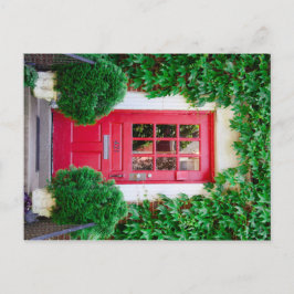 赤いドアはがき ポストカード