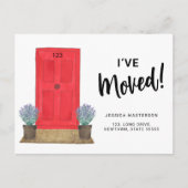 赤いドアを動かした 案内ポストカード (正面)