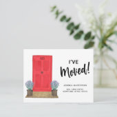 赤いドアを動かした 案内ポストカード (スタンド正面)