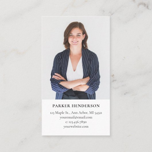 赤いドア実在の不動産写真 名刺 (裏面)