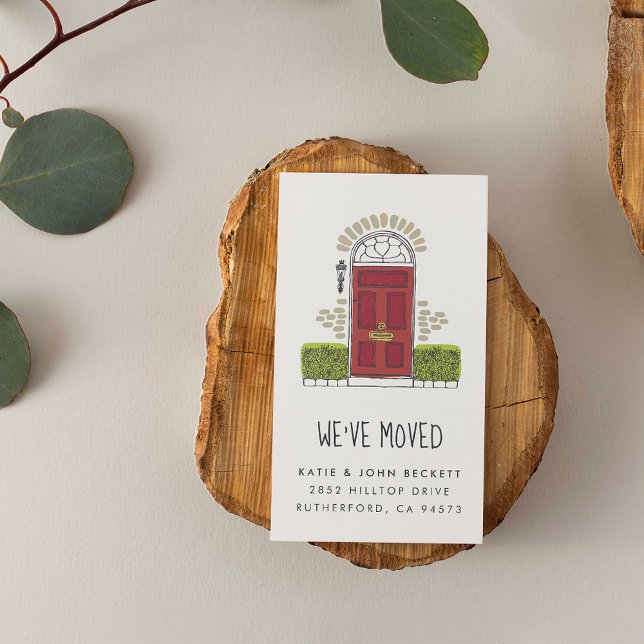 赤いドア引越し案内の挿入カード (クリエイターアップロード済み)