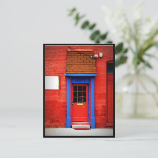 赤いドア ポストカード (スタンド正面)