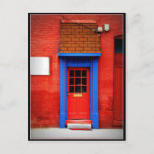 赤いドア ポストカード (正面)