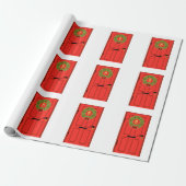 赤いドア ラッピングペーパー (アンロールド)