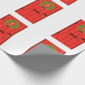 赤いドア ラッピングペーパー (角)