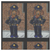 赤いドキシーポリス ファブリック (クローズアップ)