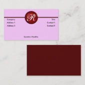 赤いドットプロファイルカード 名刺 (正面/裏面)