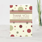 赤いドット管理プロフェッショナルデイカード サンキューカード (正面)