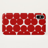 赤いドット Case-Mate iPhoneケース (裏面(横))