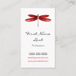 赤いドラゴンのはえの名刺|のトンボカード 名刺