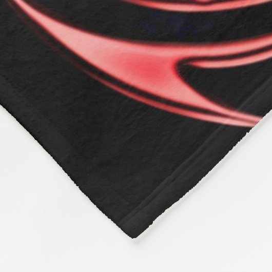 赤いドラゴンのエアブラシの芸術のフリースブランケット フリースブランケット (角)