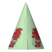 赤いドラゴンの漫画 パーティーハット (裏面)