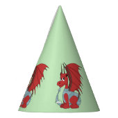 赤いドラゴンの漫画 パーティーハット (左)