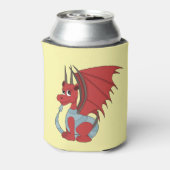 赤いドラゴンの漫画 缶クーラー (缶裏面)