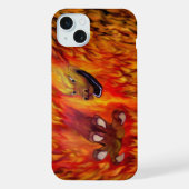 赤いドラゴンの爪 iPhoneケース (裏面)