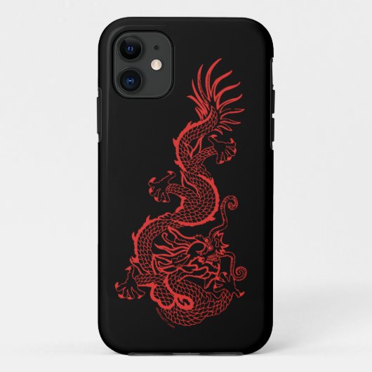 赤いドラゴンのiPhone 5の箱 Case-Mate iPhoneケース (裏面)