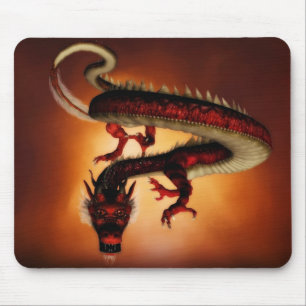 赤いドラゴンのmousepad マウスパッド