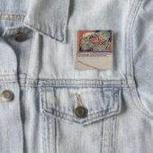 赤いドラゴンを飲み込む地獄の顎 缶バッジ (インサイチュ)