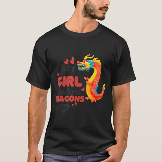 赤いドラゴンズを愛する女の子だけの秋 Tシャツ (正面)