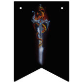 赤いドラゴンソード バンティングフラッグ (第1の旗)