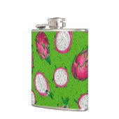 赤いドラゴンフルーツをグリーンに フラスク (左)