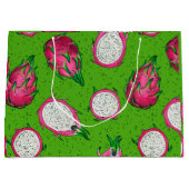 赤いドラゴンフルーツをグリーンに ラージペーパーバッグ (正面)