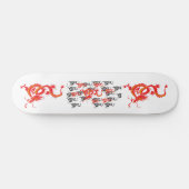 赤いドラゴン中国の/新年 スケートボード (横)