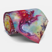 赤いドラゴン失ったタイ飛んでいるの影の庭 ネクタイ (ロール)