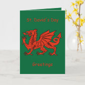 赤いドラゴン カード (黄色い花)