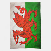 赤いドラゴン キッチンタオル (縦)