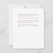 赤いドラゴン-説明的なカード 招待状 (裏面)