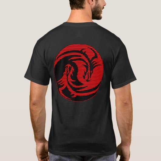 赤いドラゴン Tシャツ (裏面)