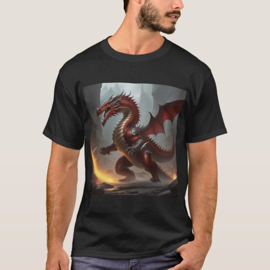赤いドラゴン Tシャツ (正面)