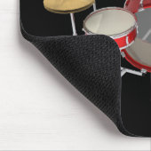 赤いドラムキット: マウスパッド (コーナー)