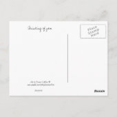 赤いドレスのはがきの女の子 ポストカード (裏面)