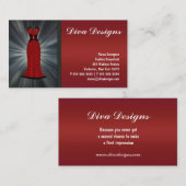 赤いドレスの名刺 名刺 (正面/裏面)