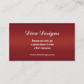 赤いドレスの名刺 名刺 (裏面)
