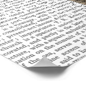 赤いドレスの猫 ポスター (角)